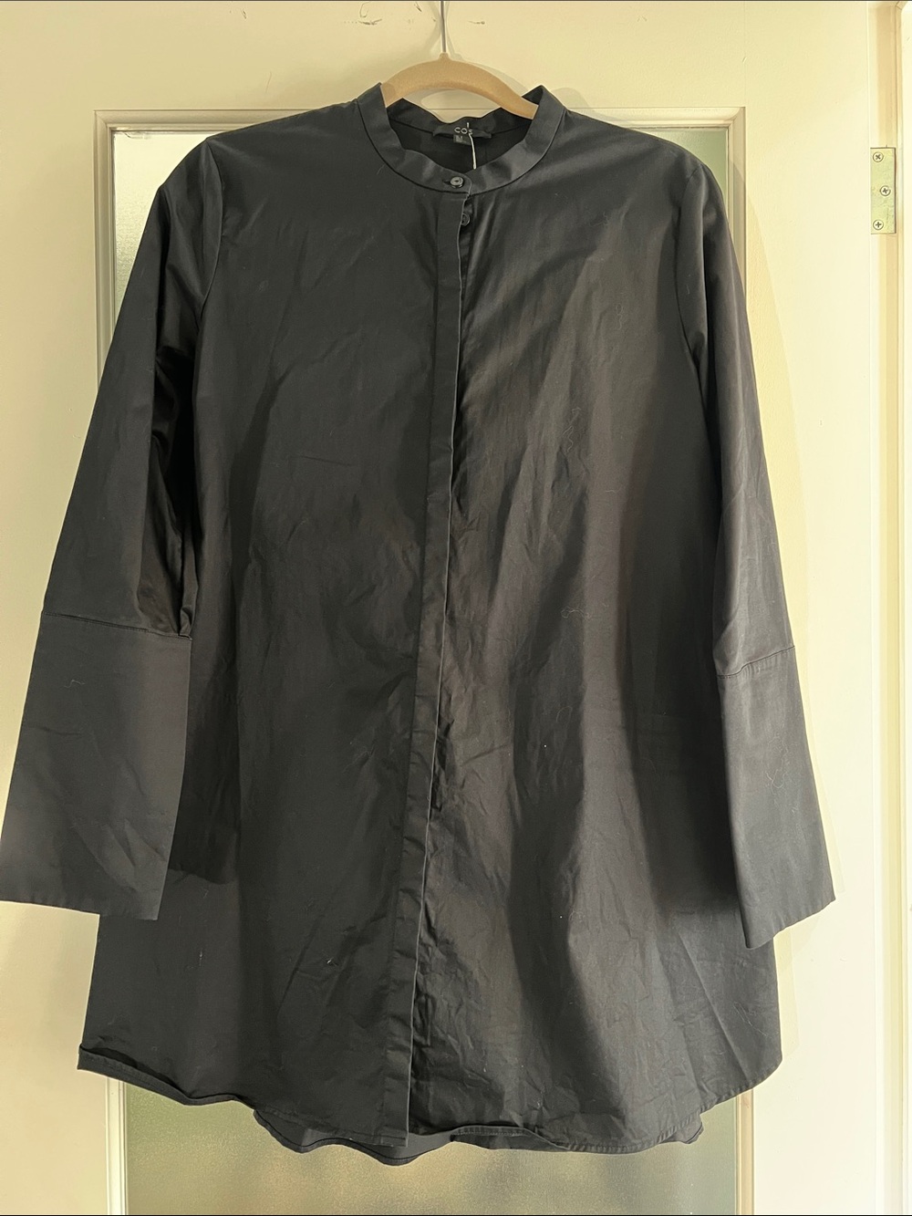 COS bustle back shirt dress tunic size 8